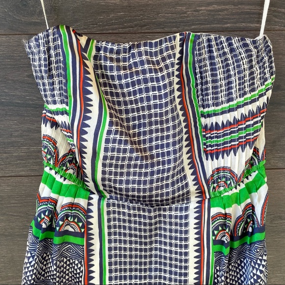 LINE & DOT | Anthro Silk Boho Strapless Mini Dress - Picture 3 of 9